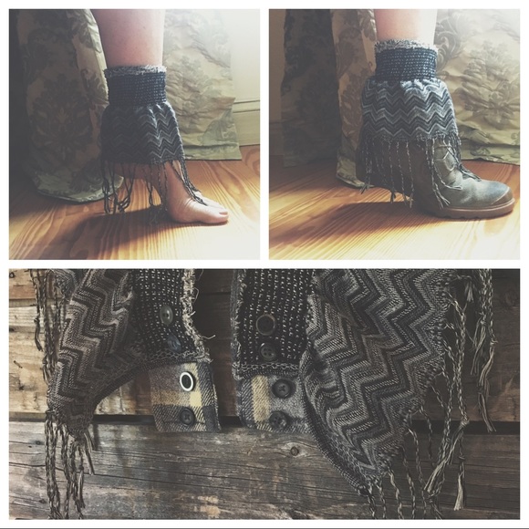 Decorative Upcycled Cuffs - wear on arms/over boots - Picture 4 of 9